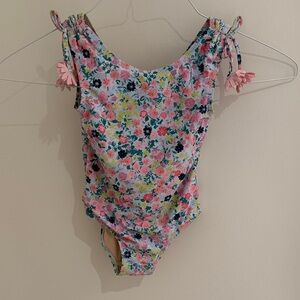 Floral Kids Swim One Piece